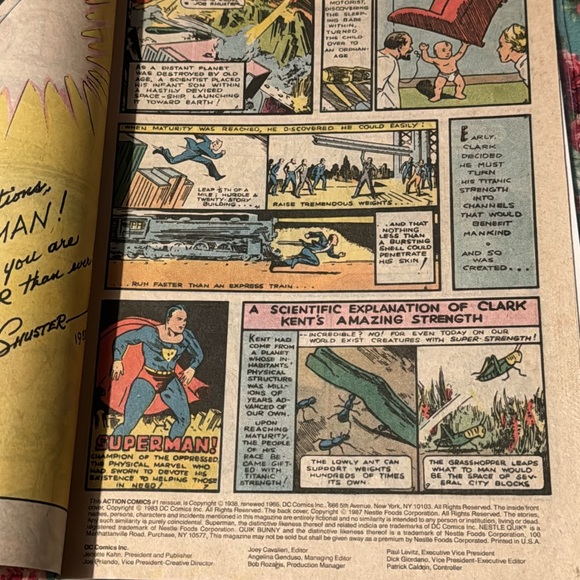 ACTION COMICS! No. 1 Nestle Quik reprint (1987) comic book. Pre-owned. Superman! - Picture 3 of 6